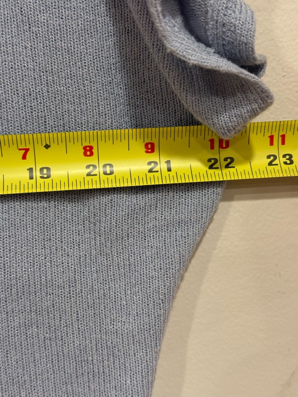 Express One Eleven Knit V-Neck Blue Gray Short Sleeve Top Women's Size Small - Picture 3 of 5
